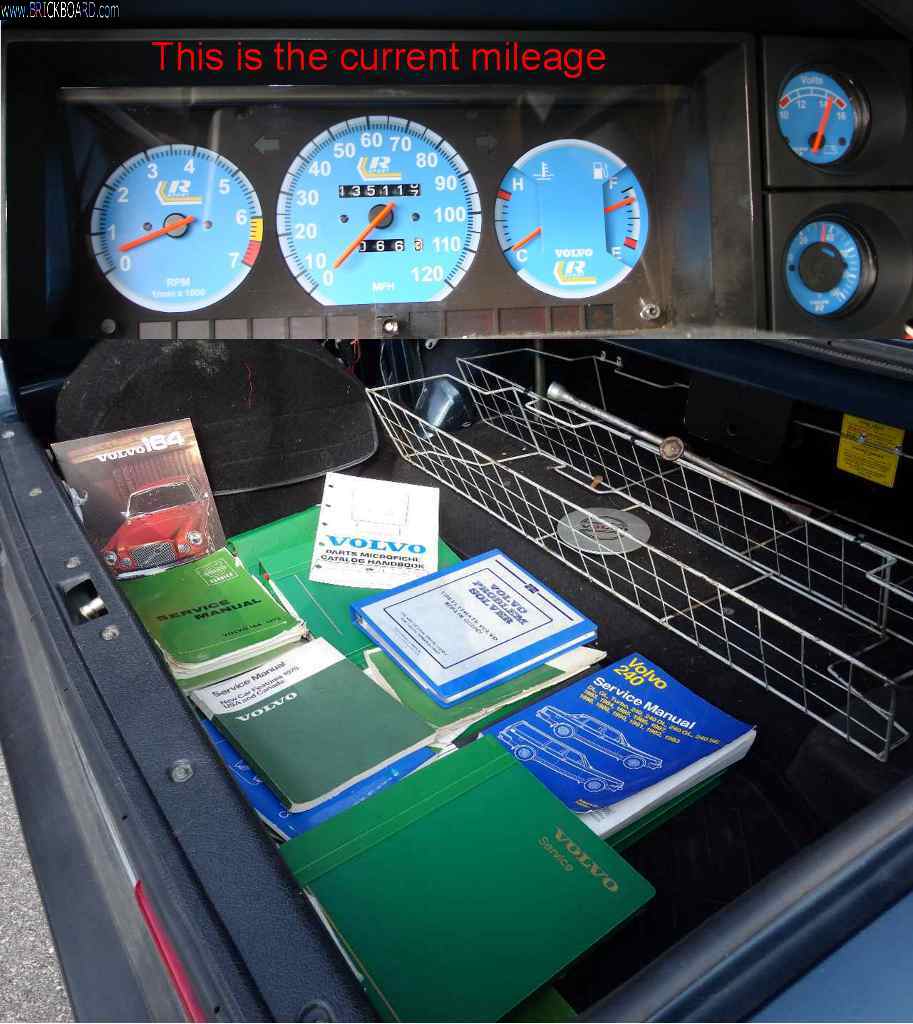 Volvo 200 -- 10- R-Sport gauge faces, and trunk