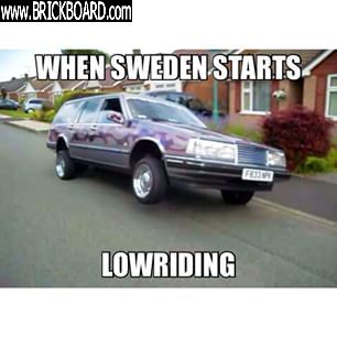 Volvo -- When Sweden Starts Lowriding LOL MEME