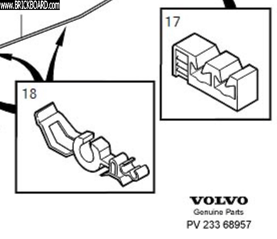 Volvo 900 -- Fuel line retainer