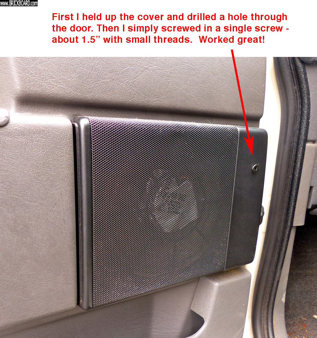 Volvo 900 -- 940 speaker grille cover fix - simple!