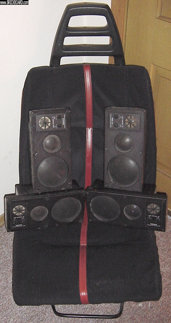 Volvo -- Volvo HT-161 three-way speakers on modern living room furniture