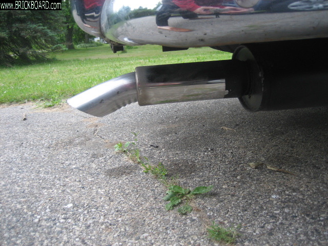 Volvo 120-130 -- Simons sport exhaust quieter tip extension