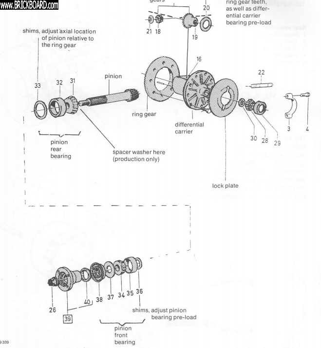 Volvo -- 240 rear axle pinion